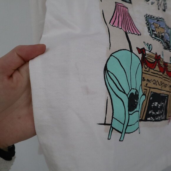 Crewcuts On Holiday Graphic T-Shirt Girls S(6-7) White Casual Playful School NWD - Picture 9 of 13